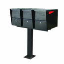 Mail Boss Triple Package Master Locking Mailbox & Post