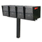 MailBoss Quadruple Package Master -43" In Ground Post- Black#color_black