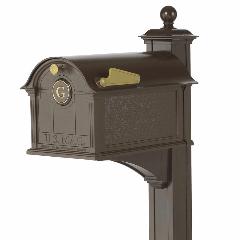 Balmoral Mailbox Monogram Post Package - Bronze - 16514