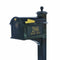 Balmoral Mailbox Side Plaques Monogram Post Package - Black - 16236#color_black