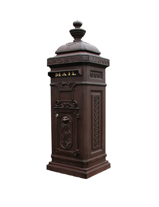 Ecco - Victorian Tower Column Locking Mailbox