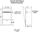 Vertical Letter Locker Wall Mount Drop Box Specifications