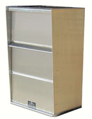 Jayco Industries Large Vertical Wall Mount Letter Locker - Stainless Steel