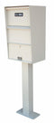 Jayco Industries Large Vertical Wall Mount Letter Locker mounted on surface mount post