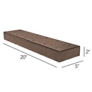 MailBoss 2 box spreader bar with dimensions - bronze