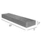 MailBoss 2 box spreader bar with dimensions - granite