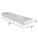 MailBoss 2 box spreader bar with dimensions - white