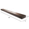 MailBoss 4 box spreader bar with dimensions - bronze