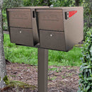 MailBoss Double Package Master - outdoor - Bronze