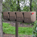 MailBoss Quadruple Package Master - Outdoor - Bronze