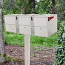 Mail Boss Triple Package Master Locking Mailbox & Post