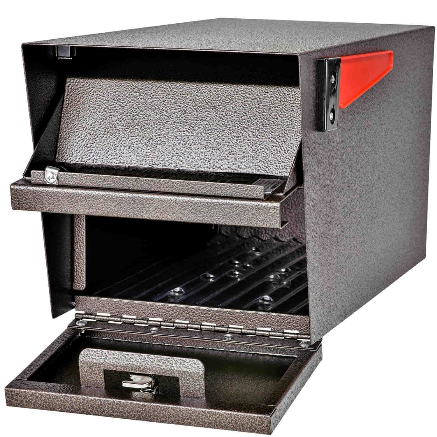 Mail Boss Double Mail Manager Locking Mailbox & Post Free Shipping