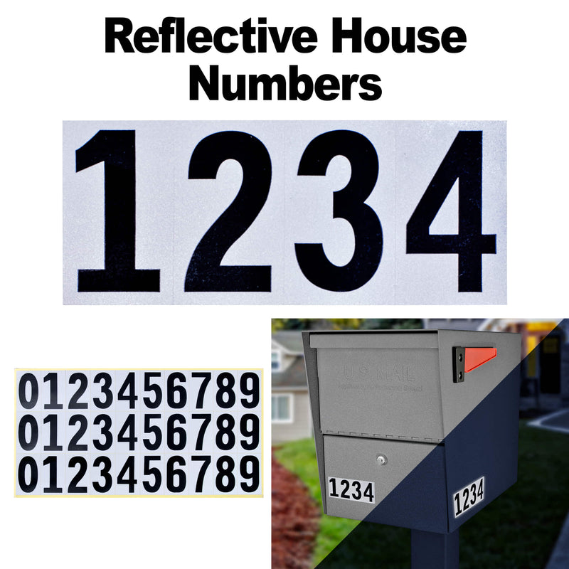Package Master Reflective House Numbers