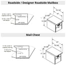 Salsbury Double Roadside / Designer Mailbox Post Package