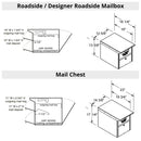 Salsbury Triple Roadside / Designer Mailbox Post Package