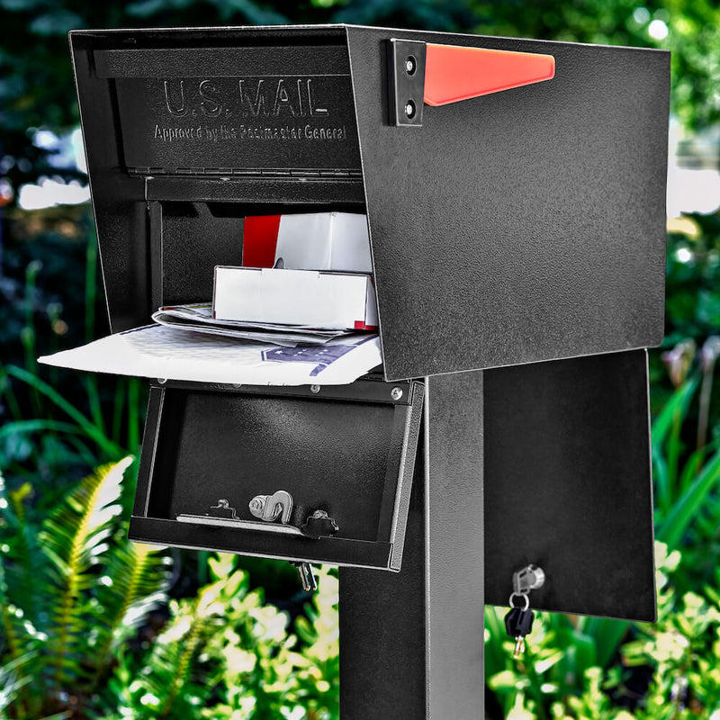 Mail Boss Mail Manager Street Safe Latitude - Front / Rear Access Mailbox & Post