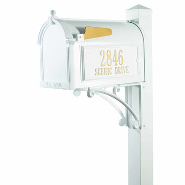 Whitehall Capitol Superior Mailbox - White Gold - 16307#color_white