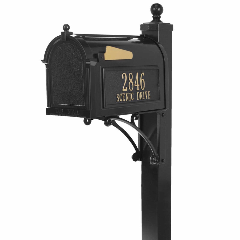 Whitehall Deluxe Mailbox - Black Gold - 16298