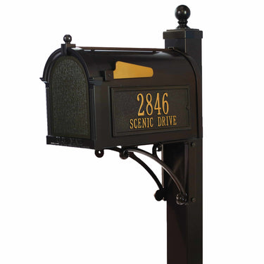 Whitehall Deluxe Mailbox - Bronze Gold - 16296#color_bronze