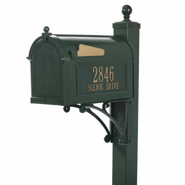Whitehall Deluxe Mailbox - Green Gold - 16299#color_green