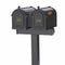 Whitehall Multi Mailbox Capitol Dual - Black - Angle - 16516#color_black