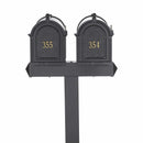 Whitehall Multi Mailbox Capitol Dual - Black - Front - 16516