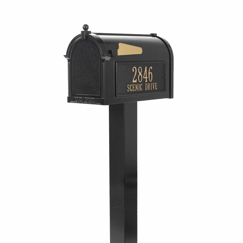 thumbnail image 2 of Whitehall Capitol Extra Large Mailbox - Black Weather-Resistant Mail Storage 2 of 9