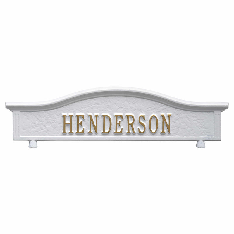 Whitehall Products Capitol Mailbox Topper - White Gold - 1416WG