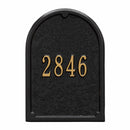 Whitehall Products Mailbox Front Plaque - Black Gold - 2656BG