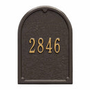 Whitehall Products Mailbox Front Plaque - Bronze Gold - 2656OG