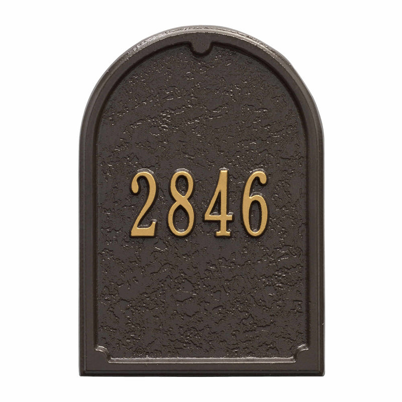 Whitehall Products Mailbox Front Plaque - Bronze Gold - 2656OG
