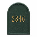 Whitehall Products Mailbox Front Plaque - Green Gold - 2656GG