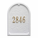 Whitehall Products Mailbox Front Plaque - White Gold - 2656WG