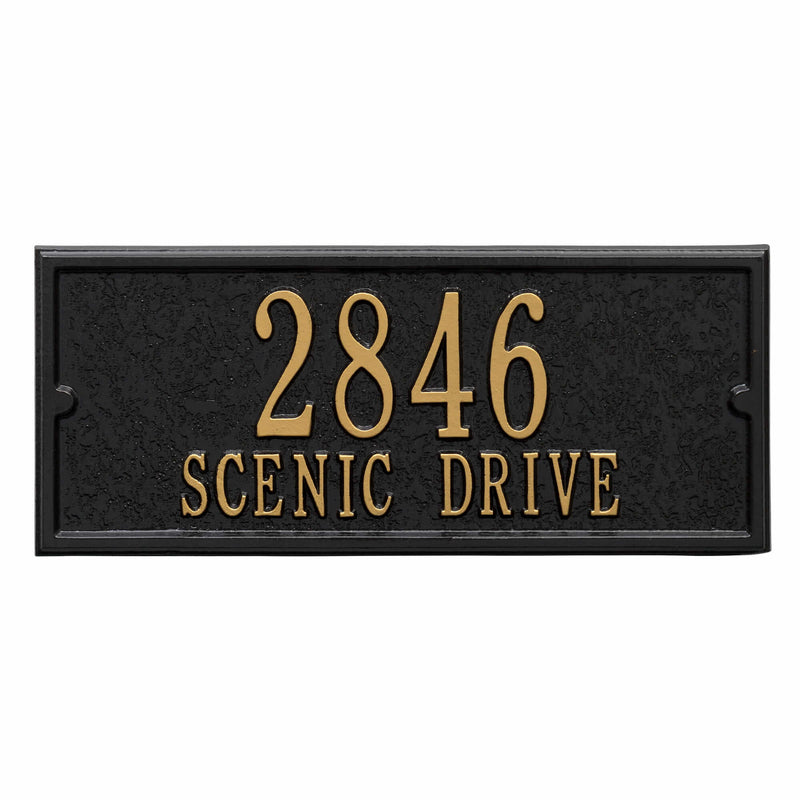 Whitehall Products Mailbox Side Plaque - Black Gold - 2657BG