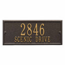 Whitehall Products Mailbox Side Plaque - Black Gold - 2657BG