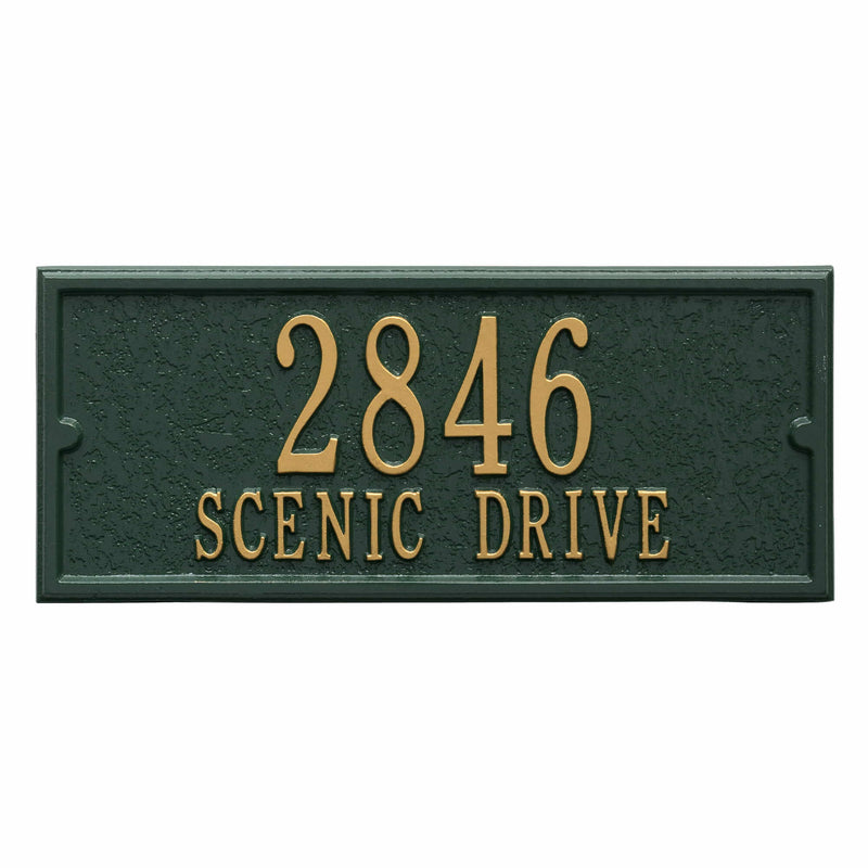 Whitehall Products Mailbox Side Plaque - Green Gold - 2657GG