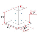 Mailboss Surface Mount Base Plate steel